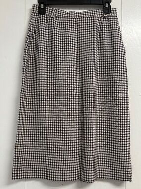 Evan-Picone Women's Size 10 Black and White Pencil Skirt